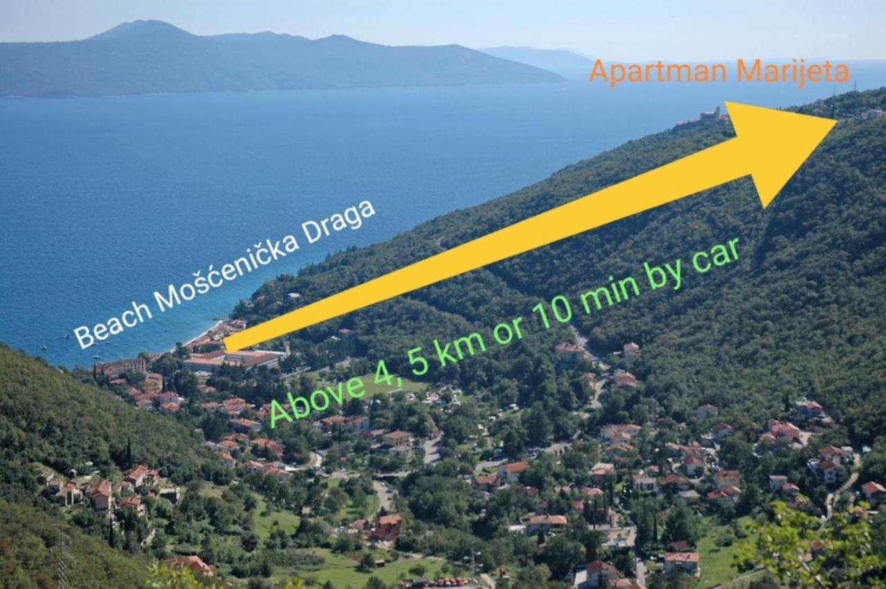 Apartman Marijeta Mošćenička Draga 외부 사진